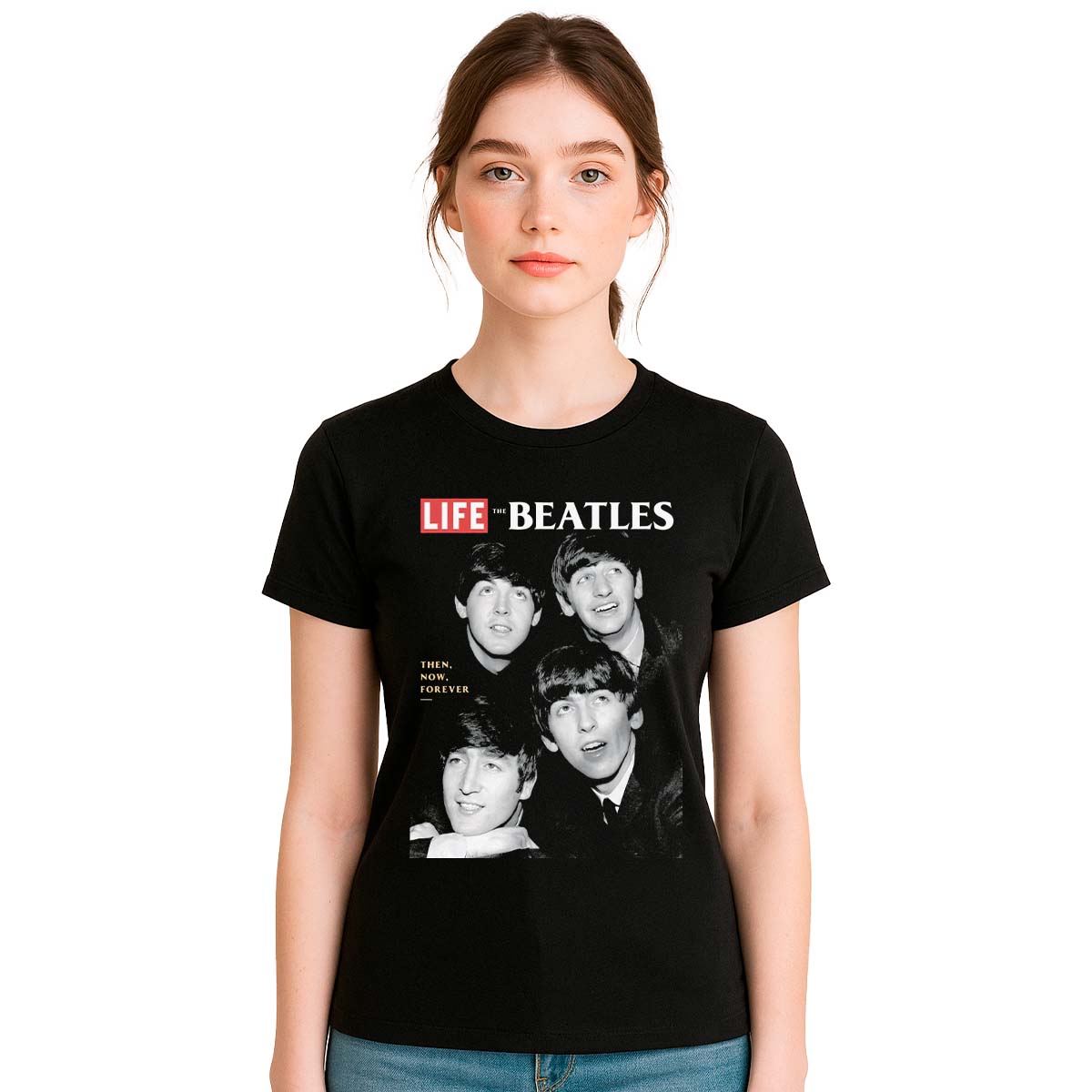 Playera The Beatles Life Mujer