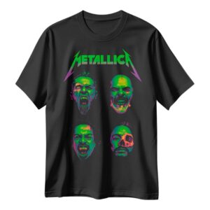 Playera Metallica Furia Neón y Poder Zombi